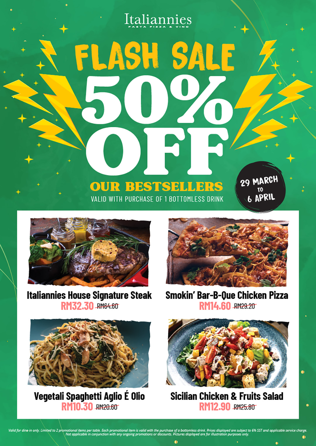 Flash Sale 50% Off 