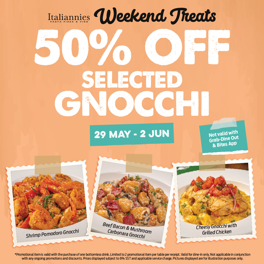 Weekend Treats: 50% OFF Selected Gnocchi