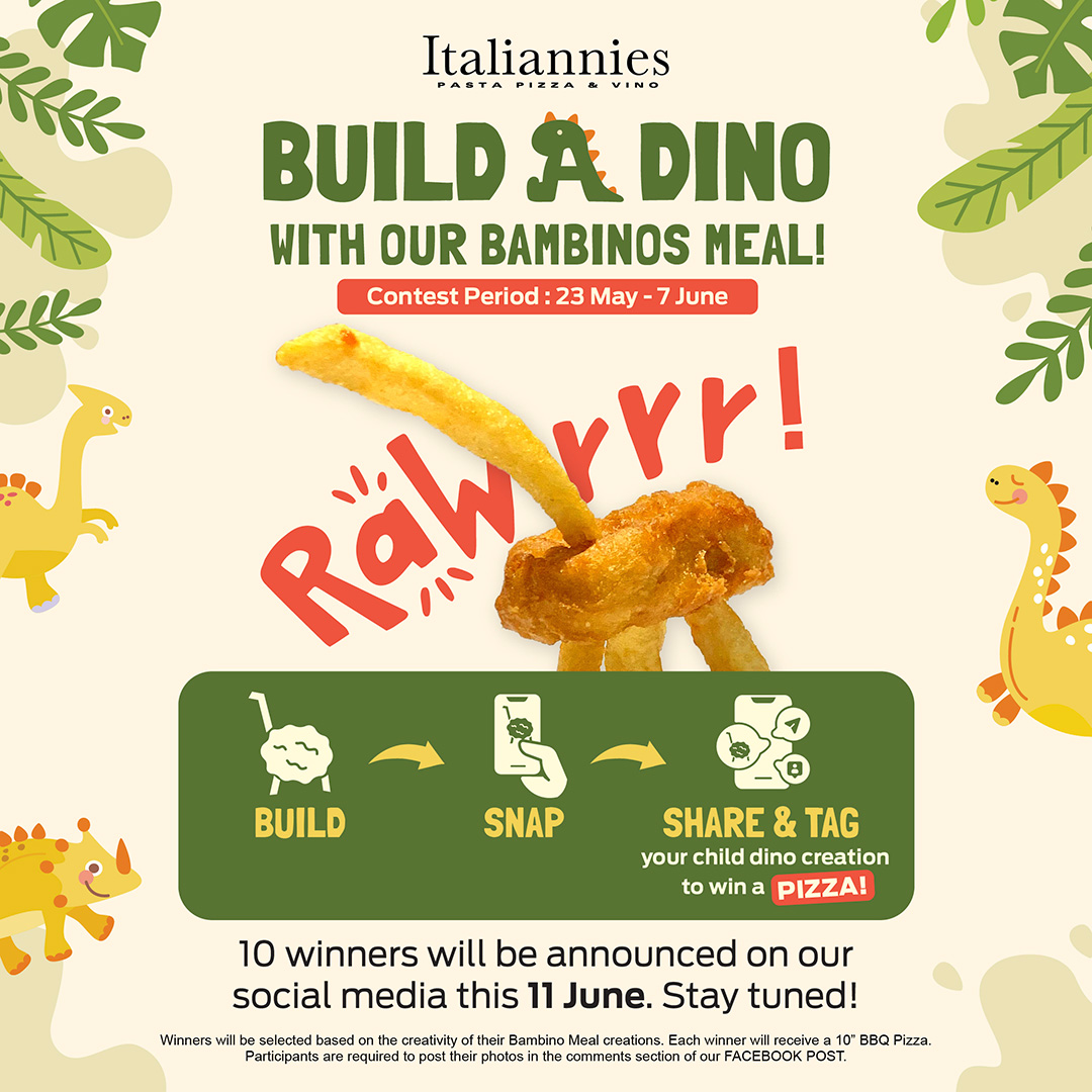 Build a Dino with our Bambinos Meal!