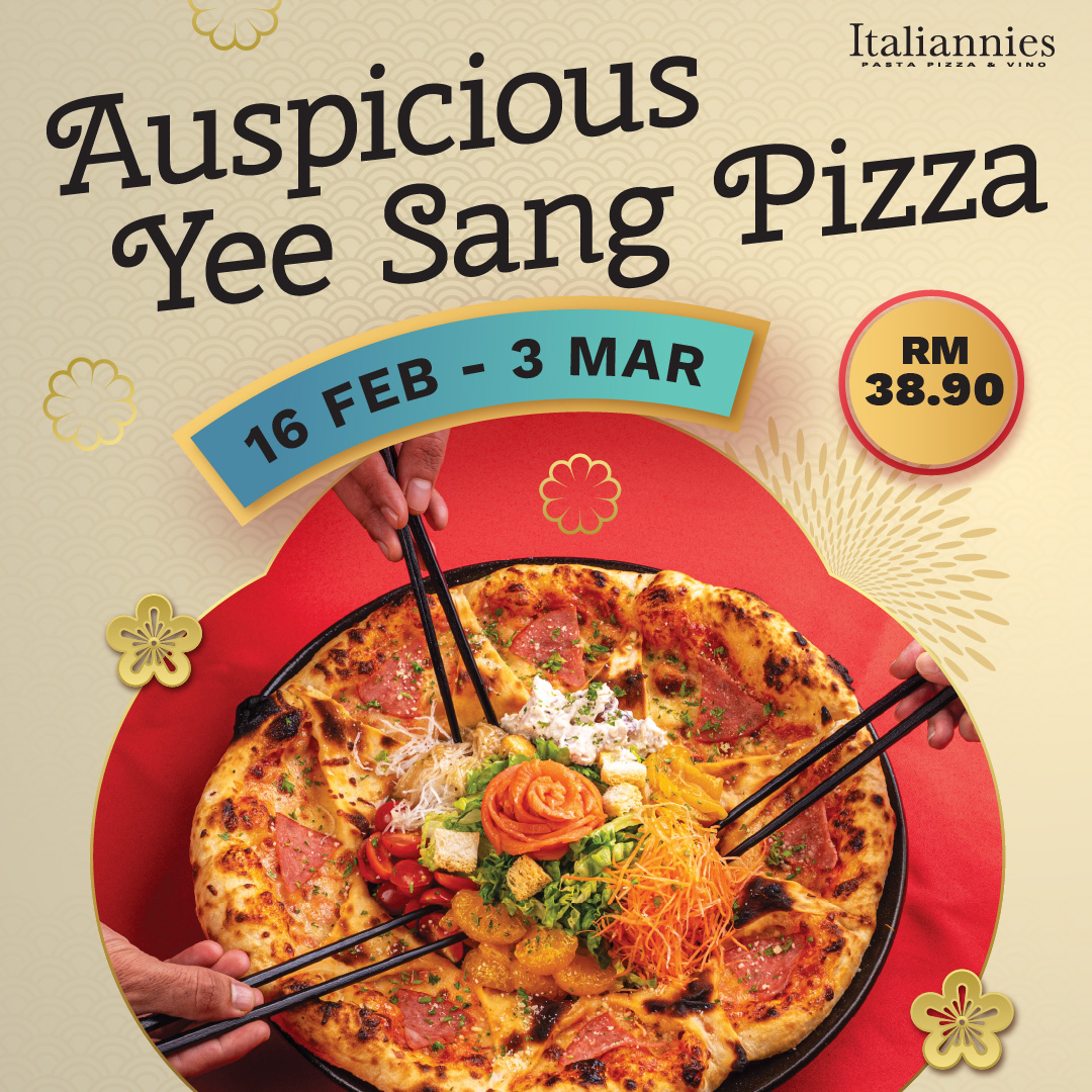 Auspicious Yee Sang Pizza