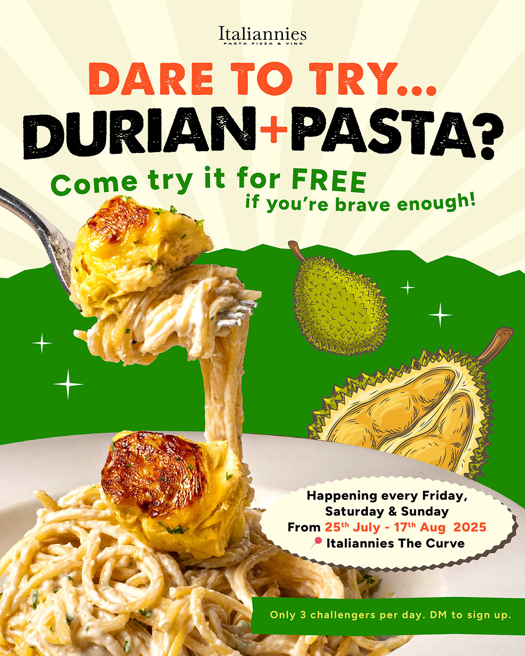 Durian Pasta Challenge