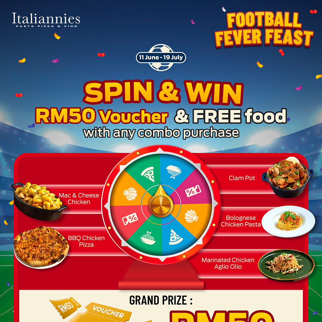 Football Fever Feast - SPIN & WIN
