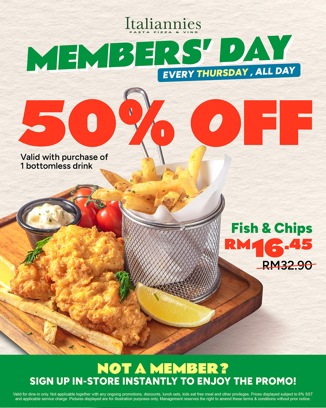Members' Day 50% OFF