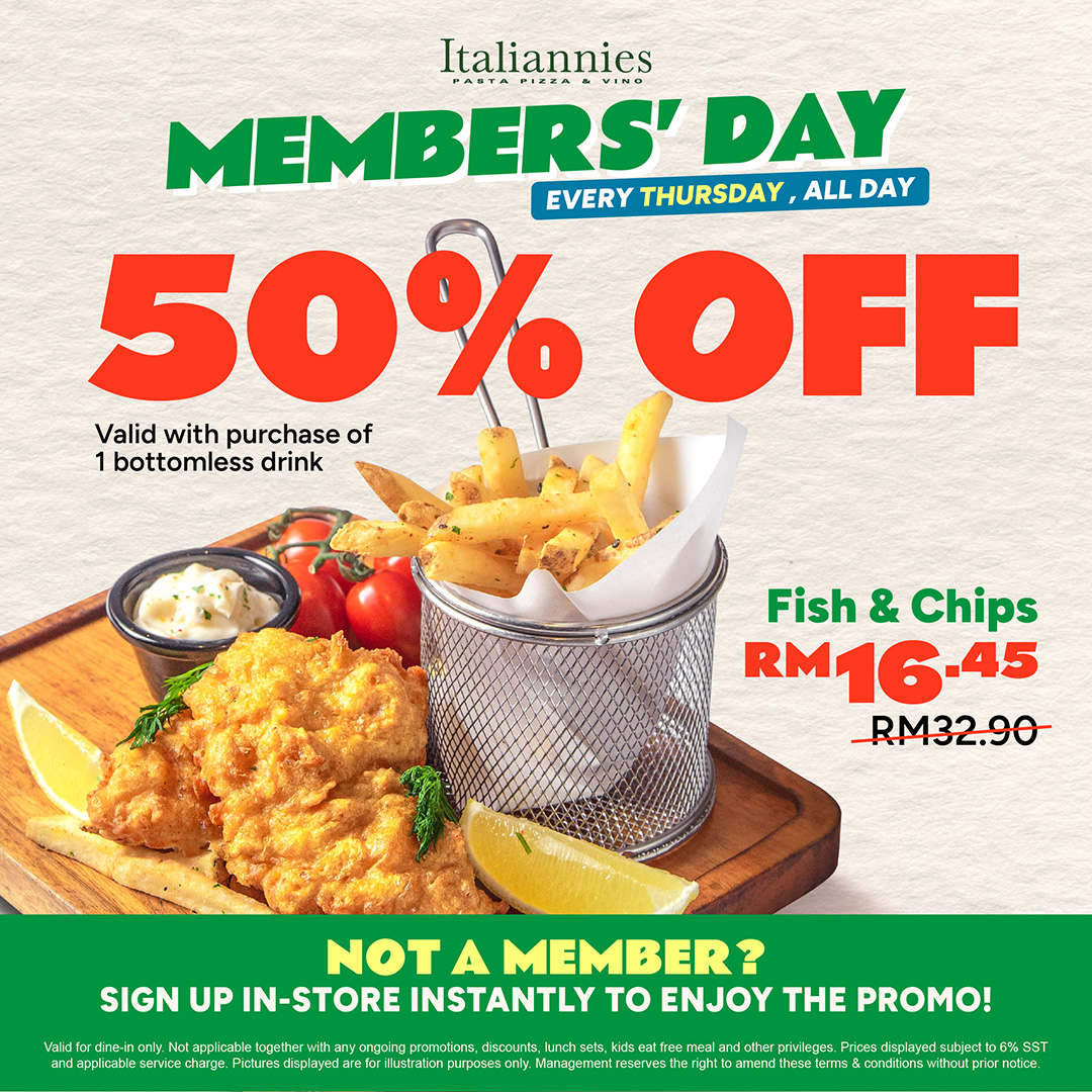 Members' Day 50% OFF