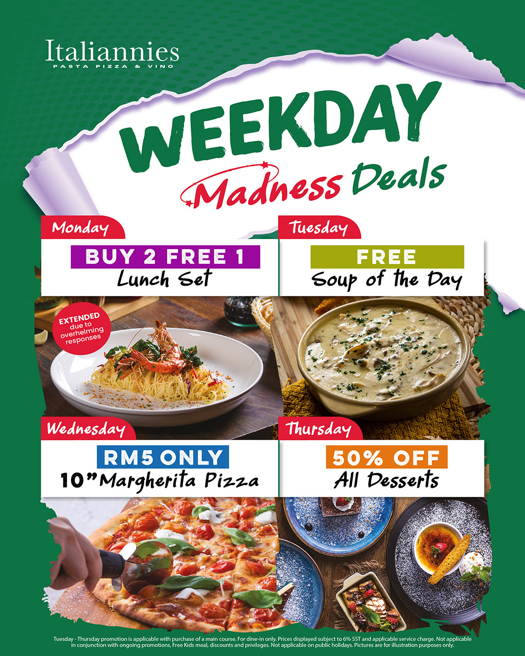 Weekday Madness Deals